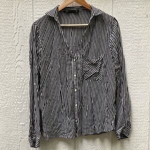 Zara Basic Striped Blouse